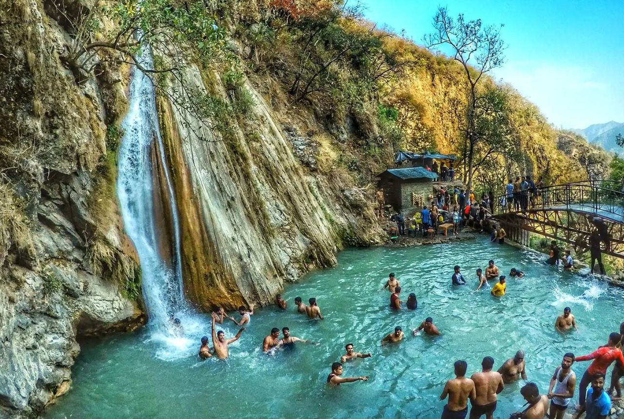 Waterfalls in Rishikesh